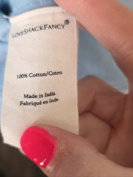 Loveshackfancy Abena Blue Midi 0 - Picture 4 of 7